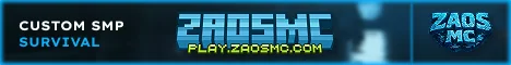 ZaosMC Minecraft server banner