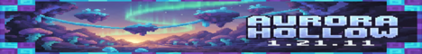 Aurora Hollow Minecraft server banner