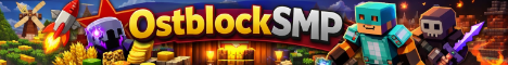 OstblockSMP Minecraft server banner