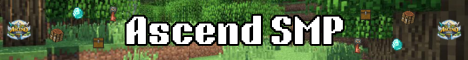 Ascend SMP Minecraft server banner