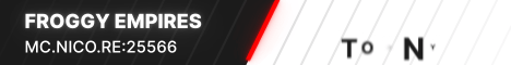 Froggy Empires Minecraft server banner