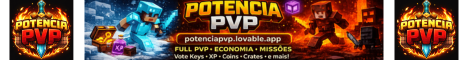 Potencia PVP Minecraft server banner