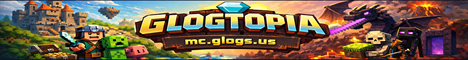 Glogtopia Minecraft server banner