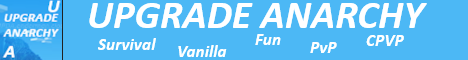 Upgrade Anarchy Minecraft server banner