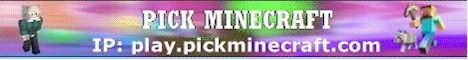Pick Minecraft Minecraft server banner