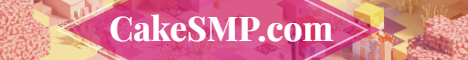 Cake SMP Minecraft server banner