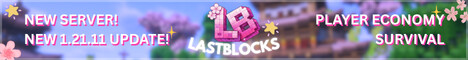 LastBlocks Minecraft server banner