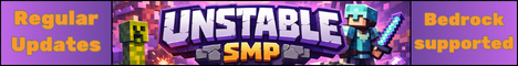 Unstable SMP Network Minecraft server banner