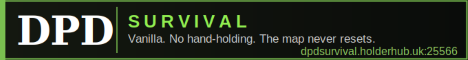 DPD Survival Minecraft server banner