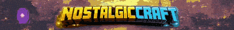 NostalgicCraft Minecraft server banner