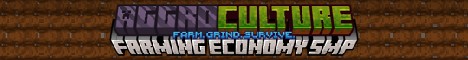 Aggroculture SMP - Click to view server details Aggroculture SMP Minecraft server banner