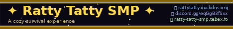 Ratty Tatty SMP Minecraft server banner