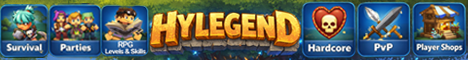 HyLegend Minecraft server banner