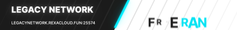 Legacy network Minecraft server banner