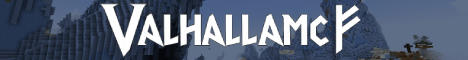 ValhallaMC SMP Minecraft server banner