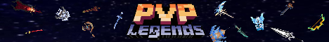 Pvp Legends Minecraft server banner