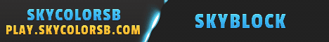 SkyColorSB - Click to view server details SkyColorSB Minecraft server banner