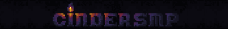 Cinder SMP Minecraft server banner