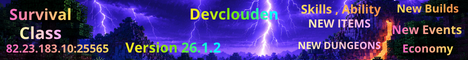 devclouden Minecraft server banner
