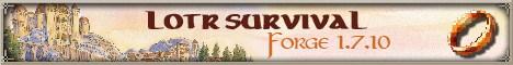 LOTR Survival Minecraft server banner
