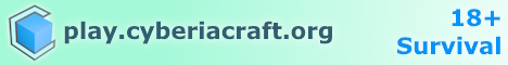 CyberiaCraft Minecraft server banner