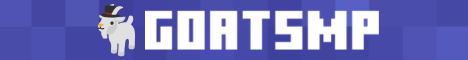GoatSMP Minecraft server banner