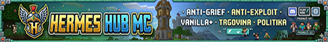 Hermes Hub SMP Minecraft server banner