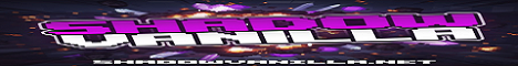 shadowvanilla Minecraft server banner