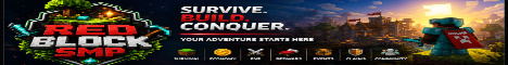 Red Block SMP banner