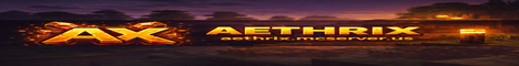 Aethrix Minecraft server banner
