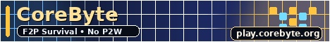 CoreByte Minecraft server banner