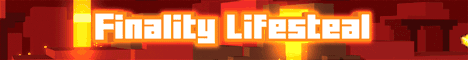 Finality Lifesteal SMP Minecraft server banner