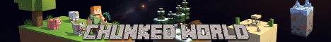 Chunked World Minecraft server banner