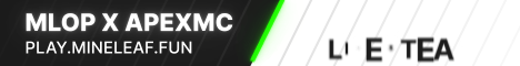 Mineleaf X ApexMc Minecraft server banner