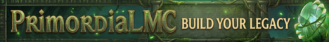 PrimordialMC Minecraft server banner