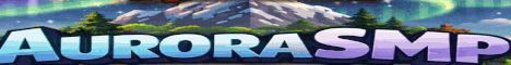 AuroraSMP Minecraft server banner